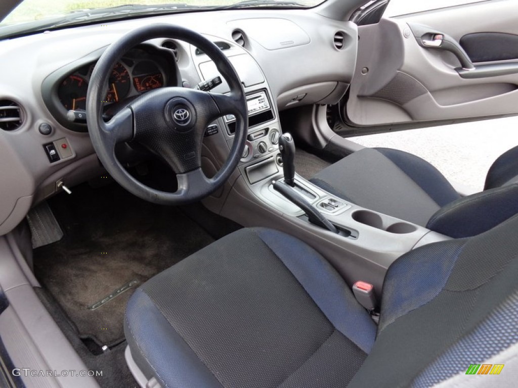 Black/Blue Interior 2001 Toyota Celica GT Photo #91739656