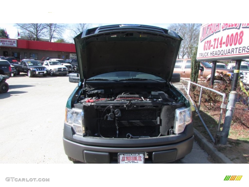 2010 F150 XL Regular Cab - Fleet Green / Medium Stone photo #39