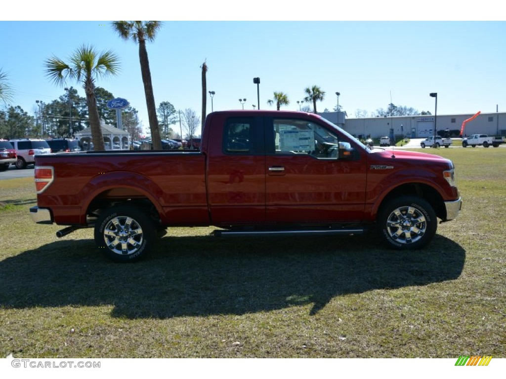 2014 F150 XLT SuperCab - Ruby Red / Pale Adobe photo #4