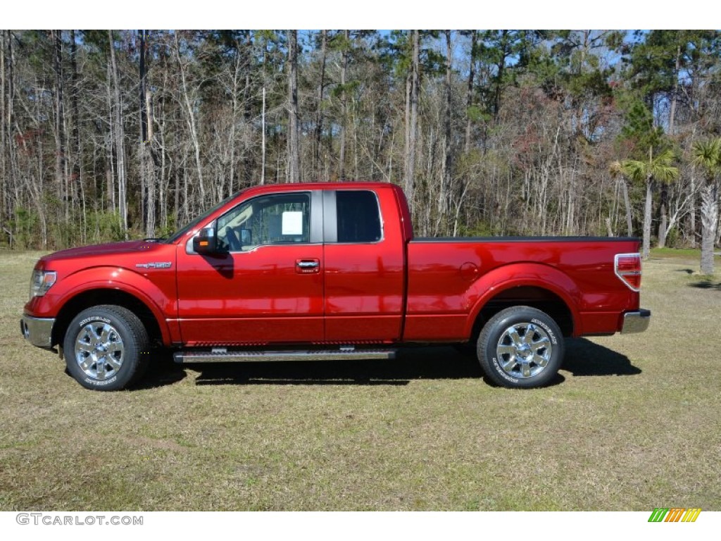 2014 F150 XLT SuperCab - Ruby Red / Pale Adobe photo #8