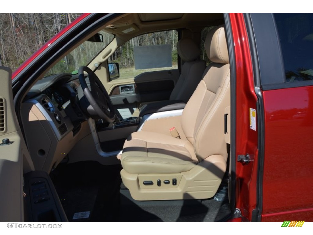 2014 F150 XLT SuperCab - Ruby Red / Pale Adobe photo #17