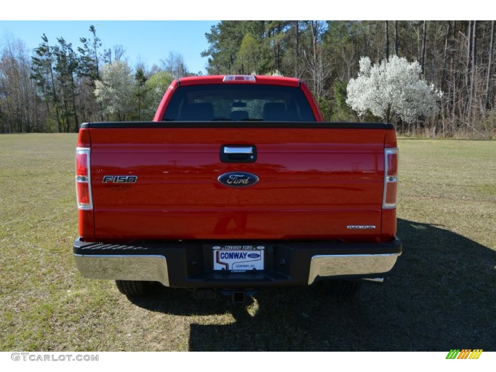 2014 F150 XLT SuperCab - Race Red / Pale Adobe photo #6