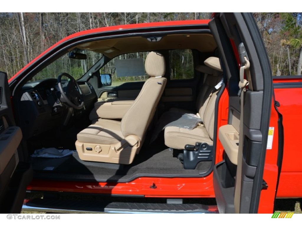 2014 F150 XLT SuperCab - Race Red / Pale Adobe photo #10