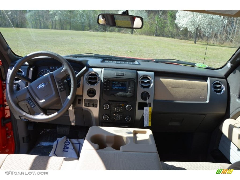 2014 F150 XLT SuperCab - Race Red / Pale Adobe photo #11