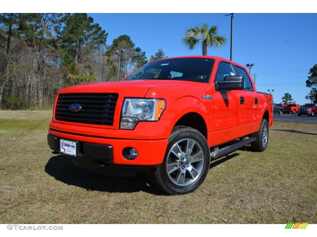 2014 F150 STX SuperCrew 4x4 - Race Red / Black photo #1