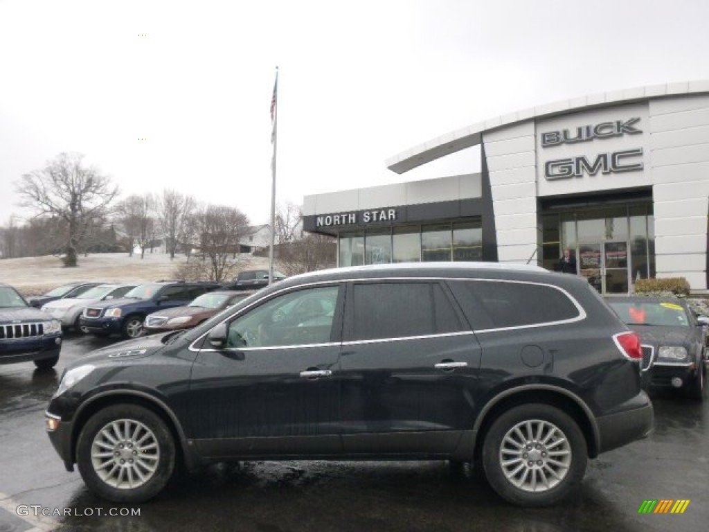 2010 Enclave CXL AWD - Carbon Black Metallic / Ebony/Ebony photo #8