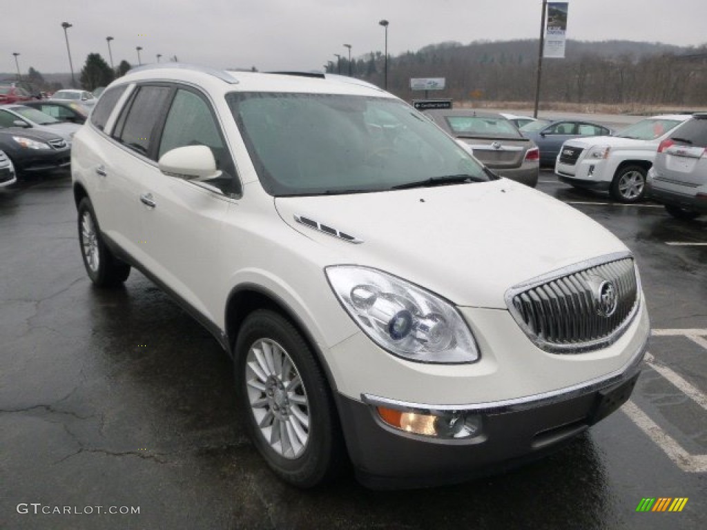 2009 Enclave CXL AWD - White Opal / Ebony Black/Ebony photo #3