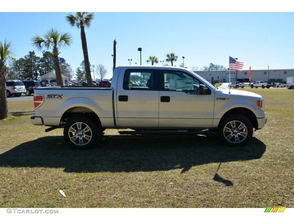 2014 F150 STX SuperCrew 4x4 - Ingot Silver / Black photo #4