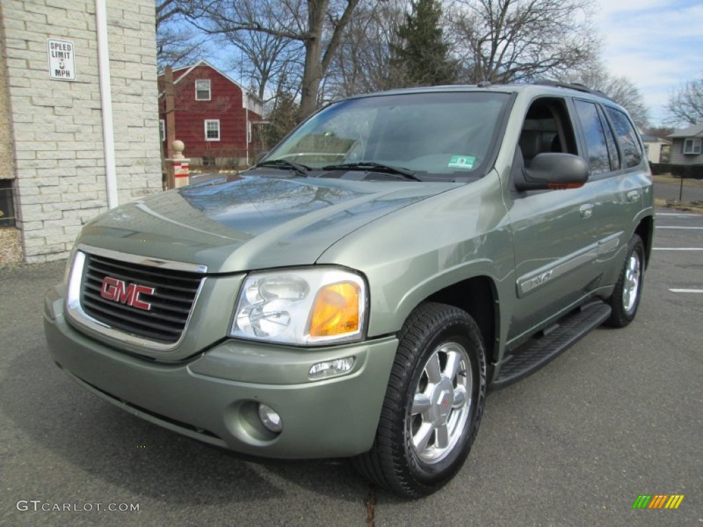 Silver Green Metallic 2004 GMC Envoy SLT 4x4 Exterior Photo #91742209