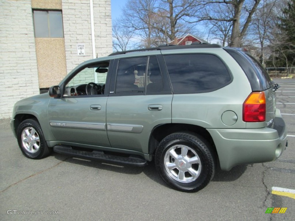 2004 Envoy SLT 4x4 - Silver Green Metallic / Medium Pewter photo #4