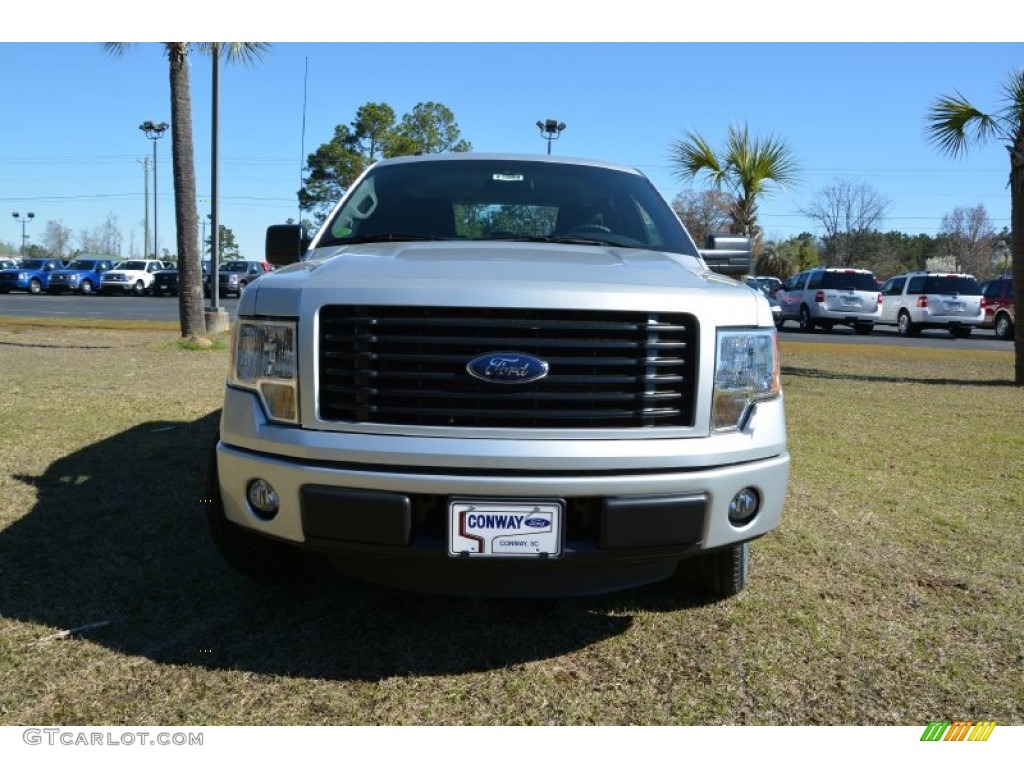 2014 F150 STX SuperCrew - Ingot Silver / Black photo #2