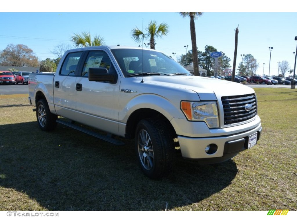 2014 F150 STX SuperCrew - Ingot Silver / Black photo #3