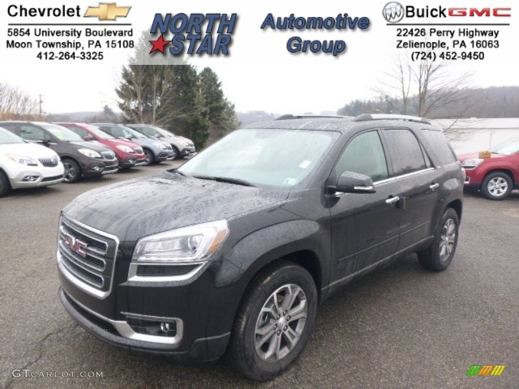 2014 Acadia SLT AWD - Carbon Black Metallic / Ebony photo #1