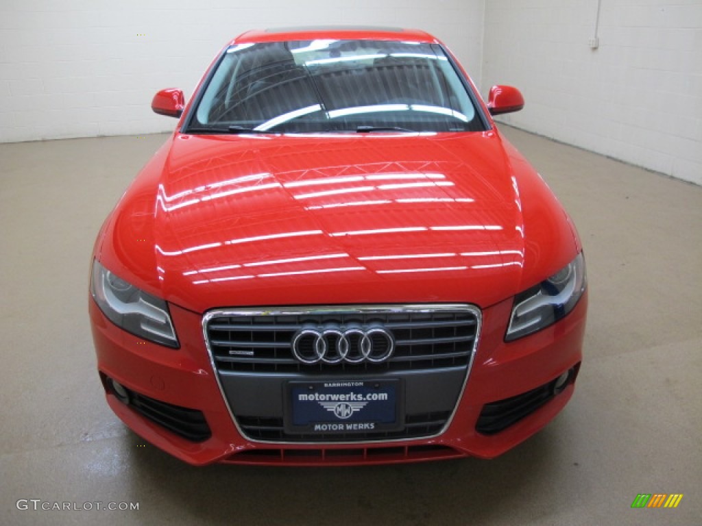 2009 A4 2.0T Premium quattro Sedan - Misano Red Pearl Effect / Black photo #2