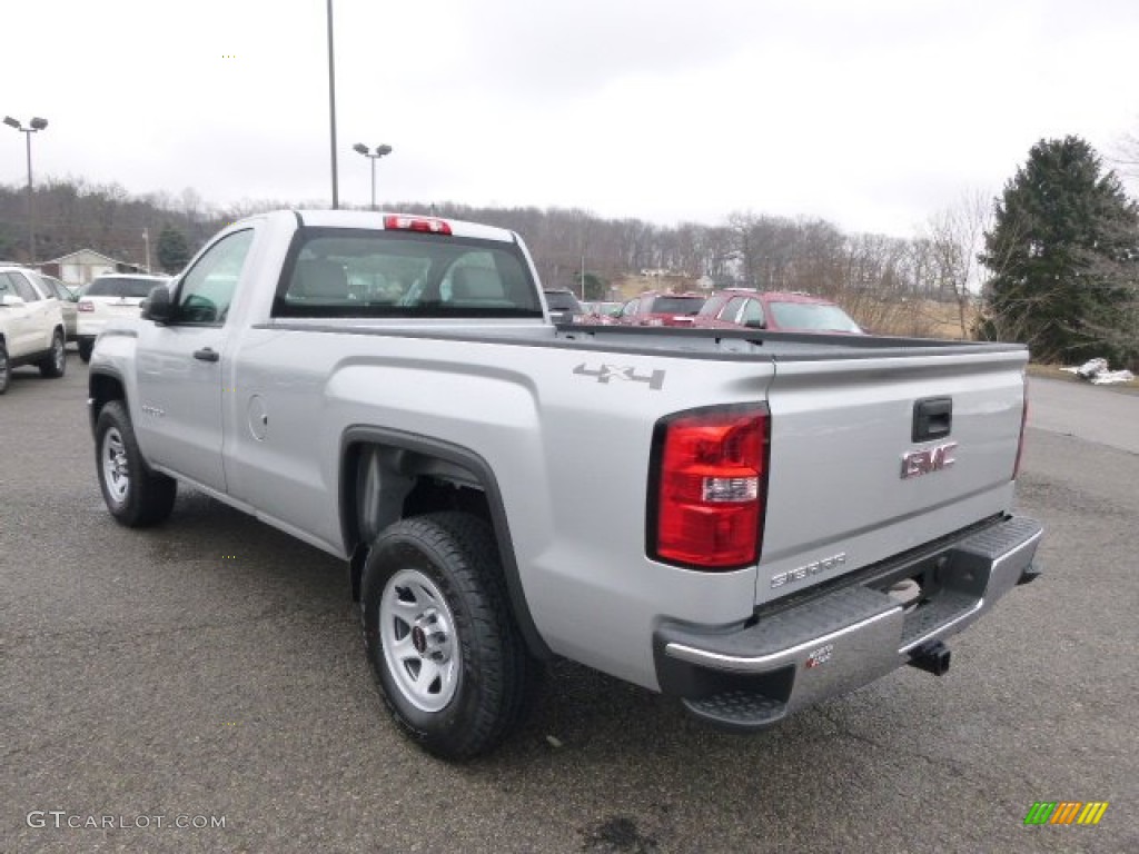 2014 Sierra 1500 Regular Cab 4x4 - Quicksilver Metallic / Jet Black photo #7