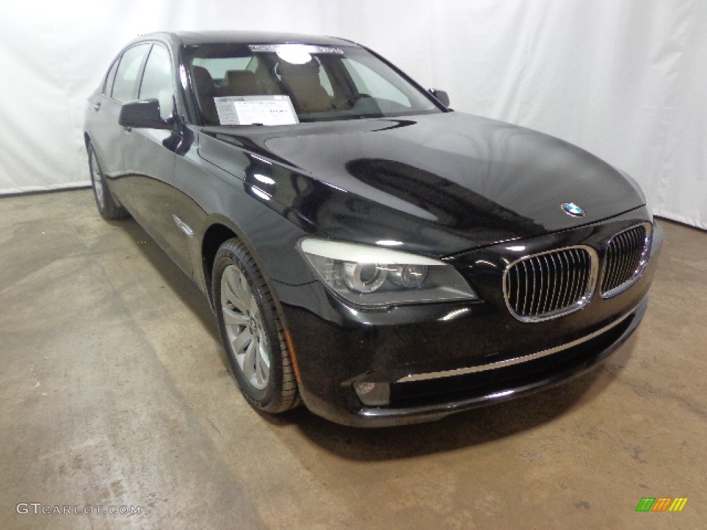 2010 7 Series 750Li xDrive Sedan - Black Sapphire Metallic / Saddle/Black Nappa Leather photo #1