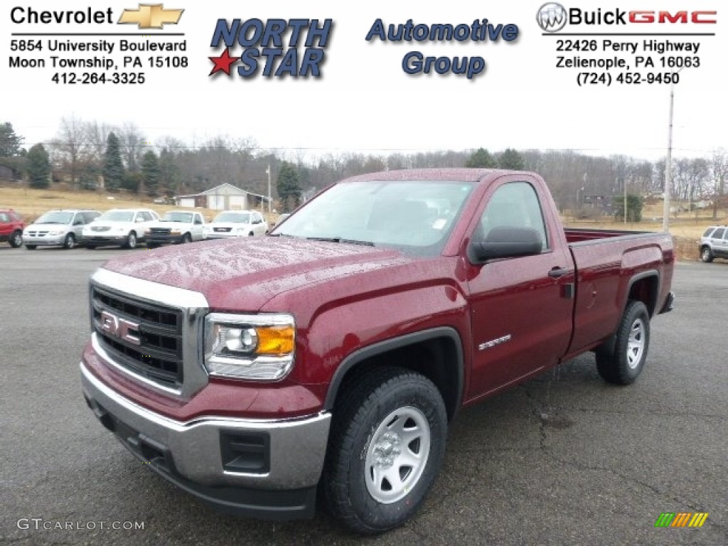 2014 Sierra 1500 Regular Cab 4x4 - Sonoma Red Metallic / Jet Black photo #1