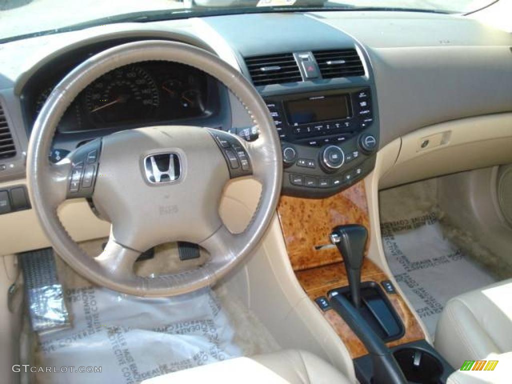 2005 Accord EX-L V6 Sedan - Desert Mist Metallic / Ivory photo #12