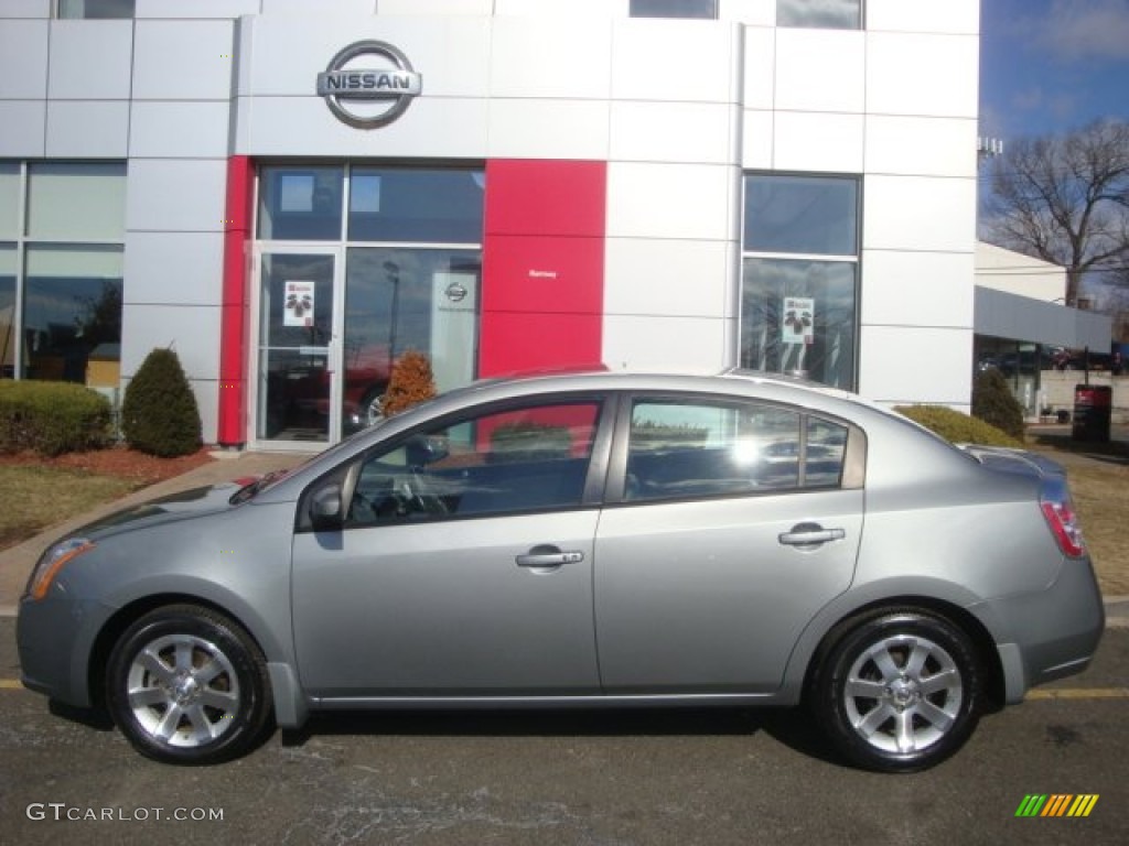 2008 Sentra 2.0 SL - Magnetic Gray / Charcoal/Steel photo #8