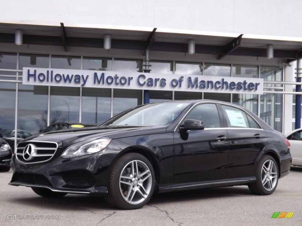 2014 E 350 4Matic Sedan - Black / Black photo #1