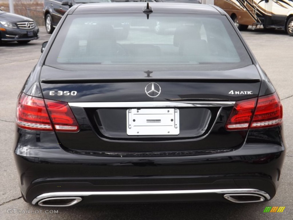 2014 E 350 4Matic Sedan - Black / Black photo #4