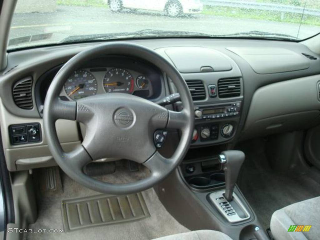 2001 Sentra GXE - Granite Gray / Stone photo #9