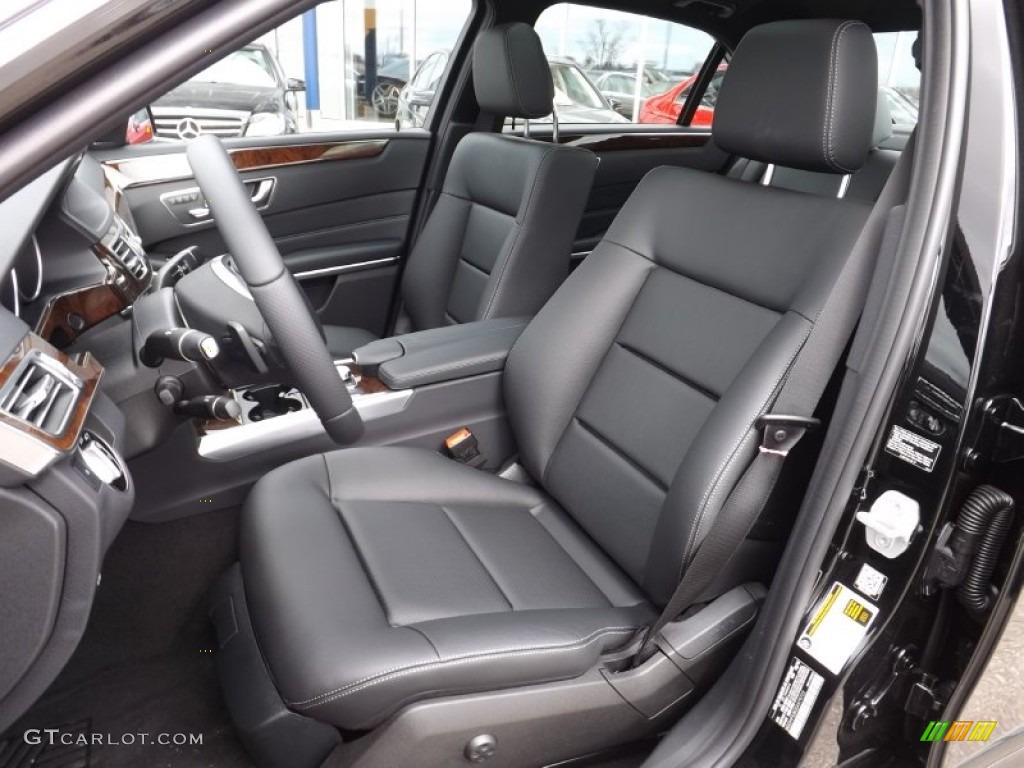 2014 E 350 4Matic Sedan - Black / Black photo #16
