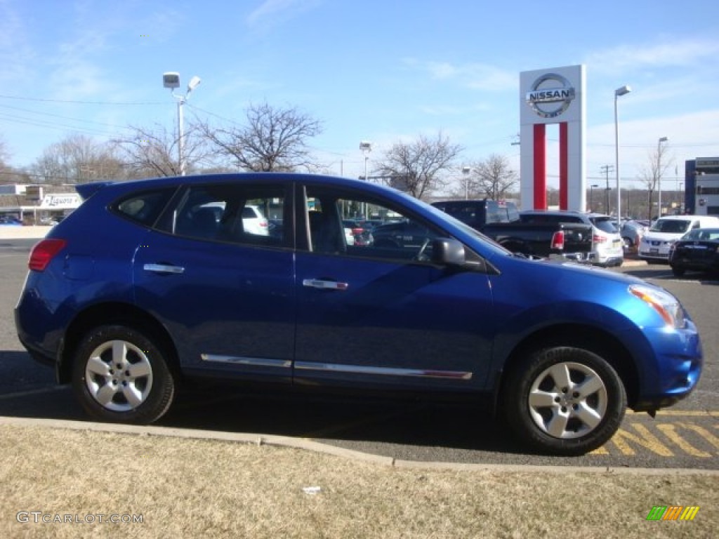 2011 Rogue S AWD - Indigo Blue Metallic / Black photo #4