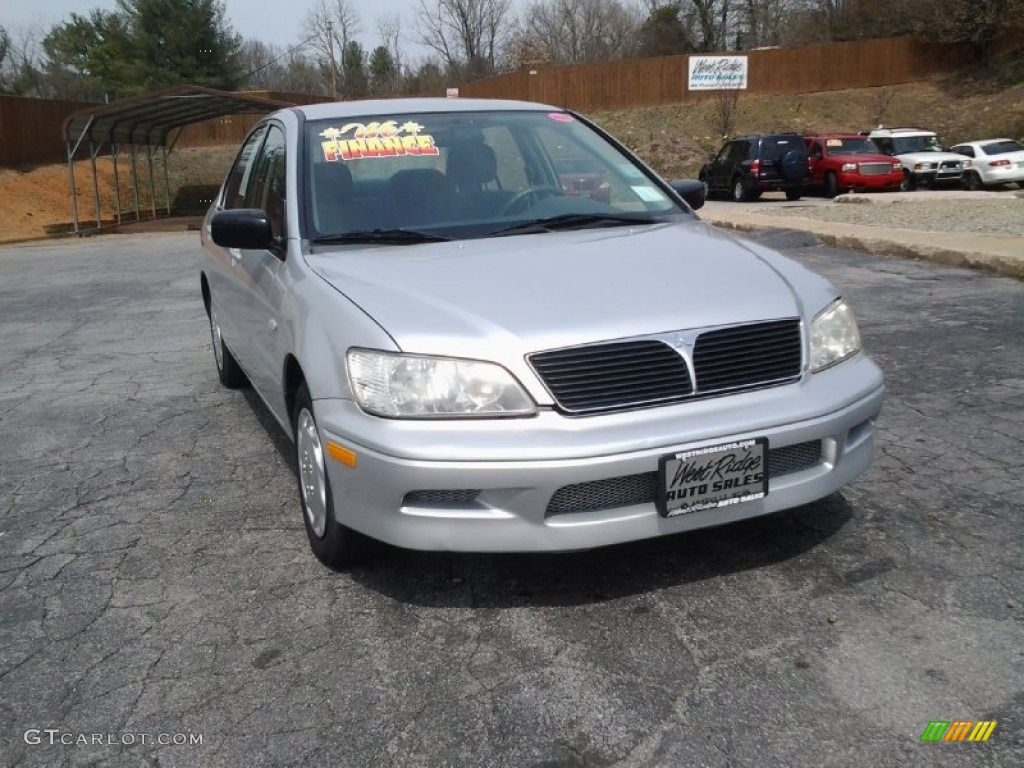 2003 Lancer ES - Munich Silver Metallic / Gray photo #10