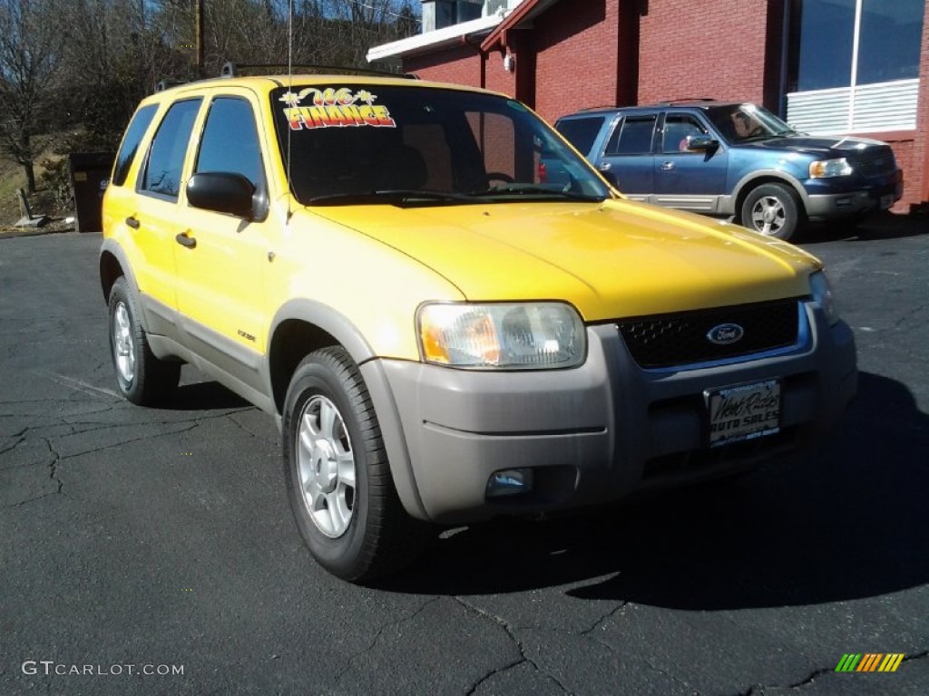 2002 Escape XLT V6 4WD - Chrome Yellow / Medium Graphite photo #1
