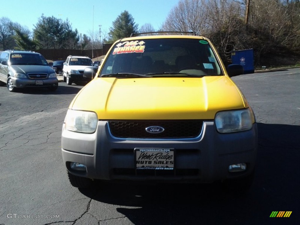 2002 Escape XLT V6 4WD - Chrome Yellow / Medium Graphite photo #2