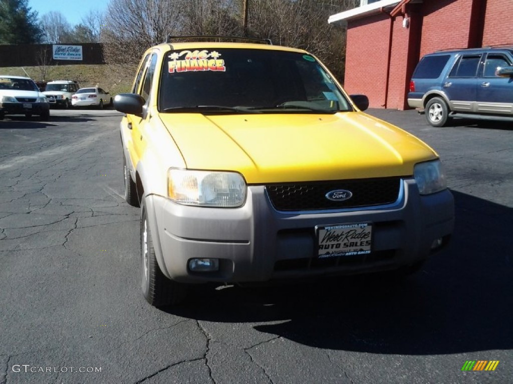 2002 Escape XLT V6 4WD - Chrome Yellow / Medium Graphite photo #5