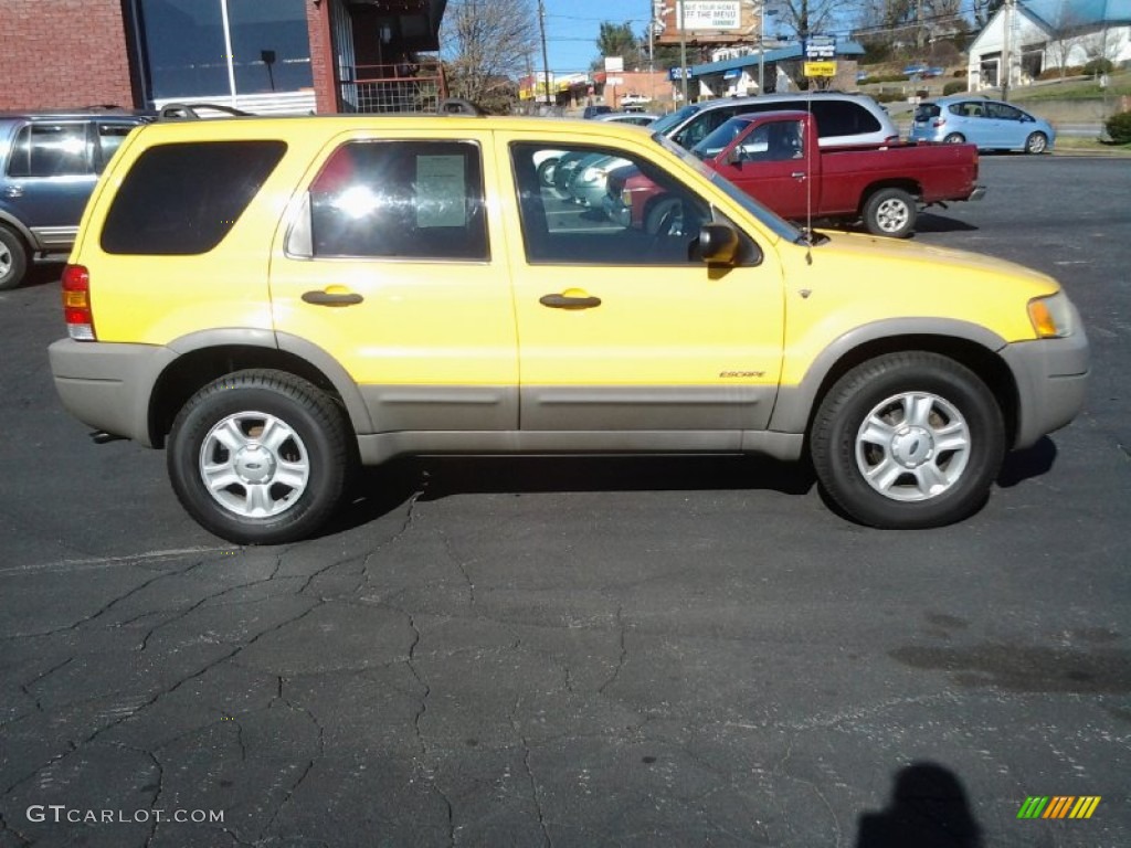 2002 Escape XLT V6 4WD - Chrome Yellow / Medium Graphite photo #6