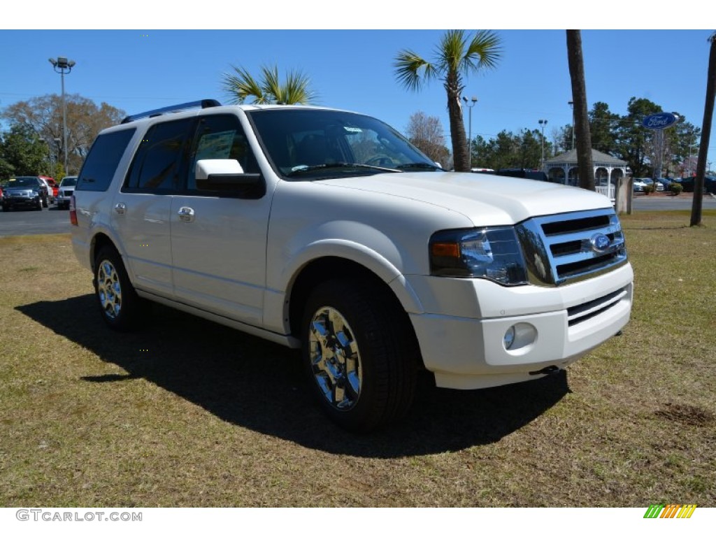 2014 Expedition Limited 4x4 - Oxford White / Charcoal Black photo #3