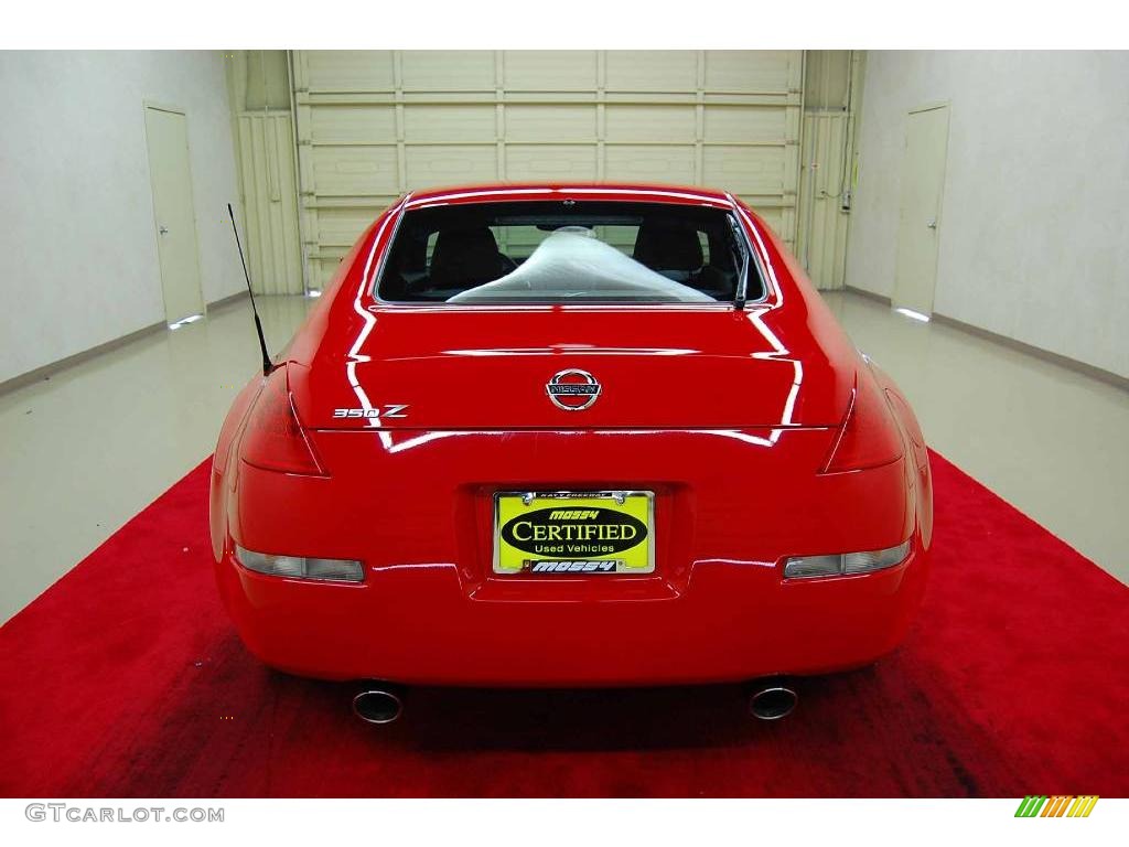 2008 350Z Enthusiast Coupe - Nogaro Red / Carbon photo #8