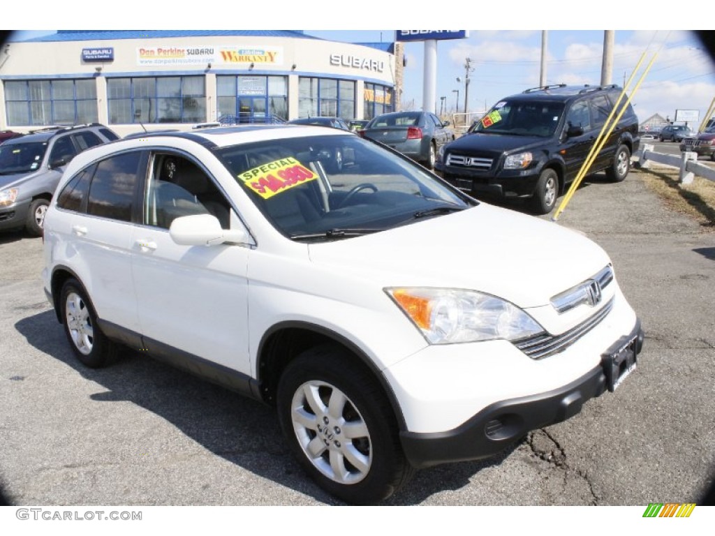 2007 CR-V EX-L - Taffeta White / Gray photo #3