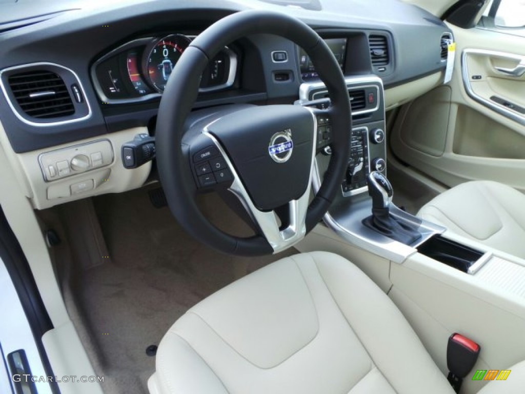 Soft Beige Interior 2015 Volvo S60 T5 Drive-E Photo #91759127