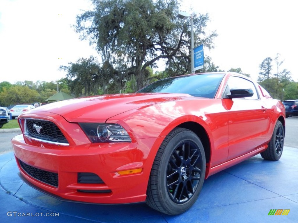 2014 Mustang V6 Coupe - Race Red / Charcoal Black photo #1