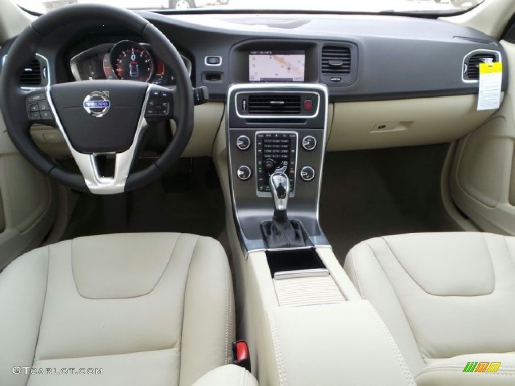 2015 Volvo S60 T5 Drive-E Soft Beige Dashboard Photo #91759463