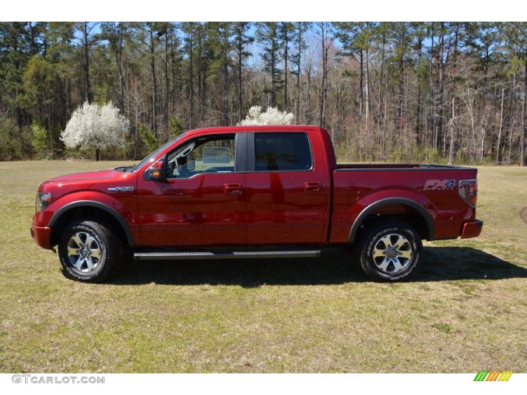 2014 F150 FX4 SuperCrew 4x4 - Ruby Red / Black photo #8