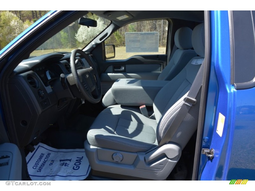 2014 F150 STX Regular Cab 4x4 - Blue Flame / Steel Grey photo #10