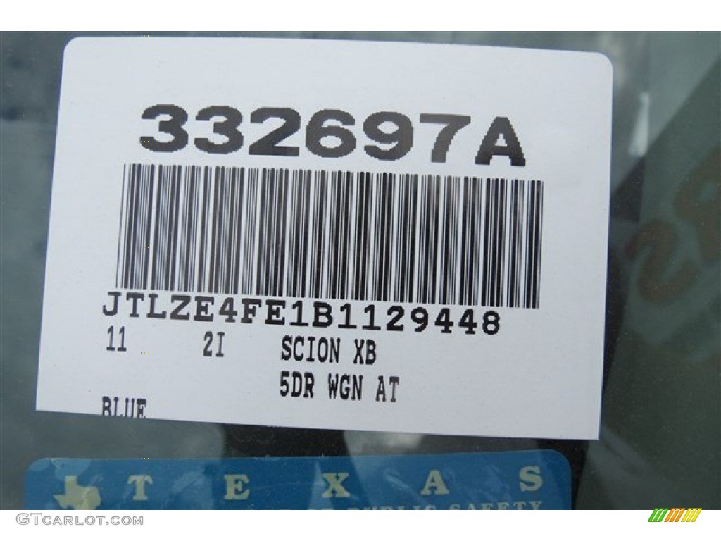 2011 xB  - Elusive Blue Metallic / Gray photo #18