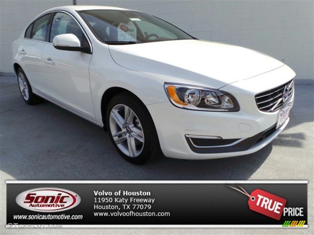 2015 S60 T5 Drive-E - Crystal White Pearl / Off-Black photo #1