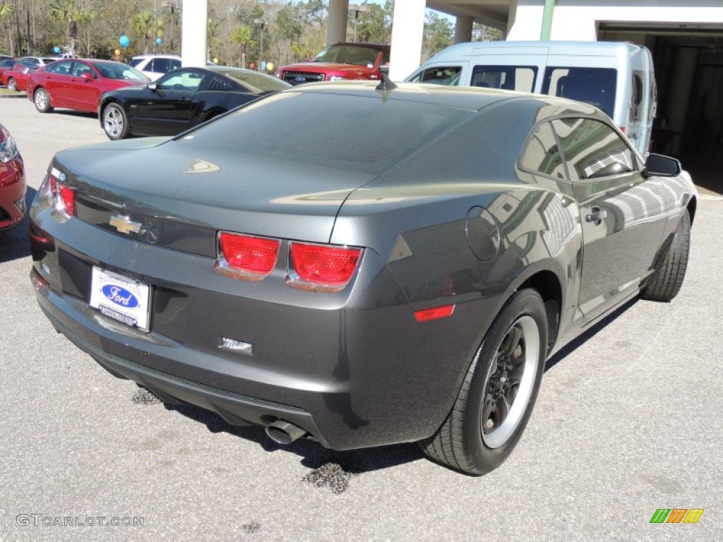 2010 Camaro LS Coupe - Cyber Gray Metallic / Gray photo #10