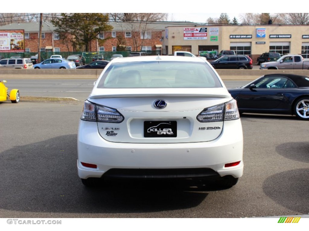 2010 HS 250h Hybrid Premium - Starfire White Pearl / Parchment photo #6