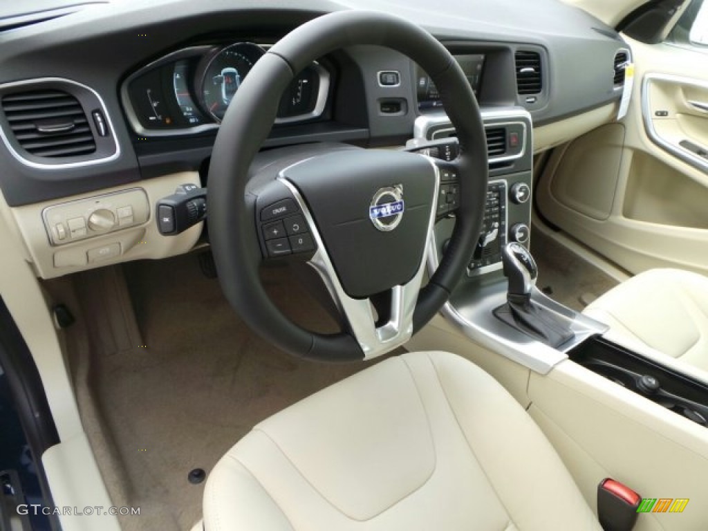 Soft Beige Interior 2015 Volvo S60 T5 Drive-E Photo #91761791