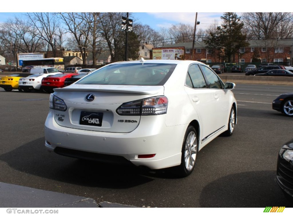 2010 HS 250h Hybrid Premium - Starfire White Pearl / Parchment photo #7