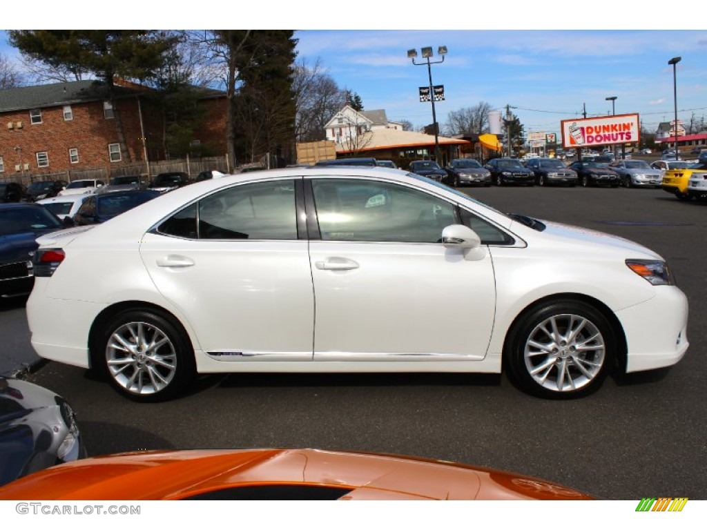 2010 HS 250h Hybrid Premium - Starfire White Pearl / Parchment photo #8