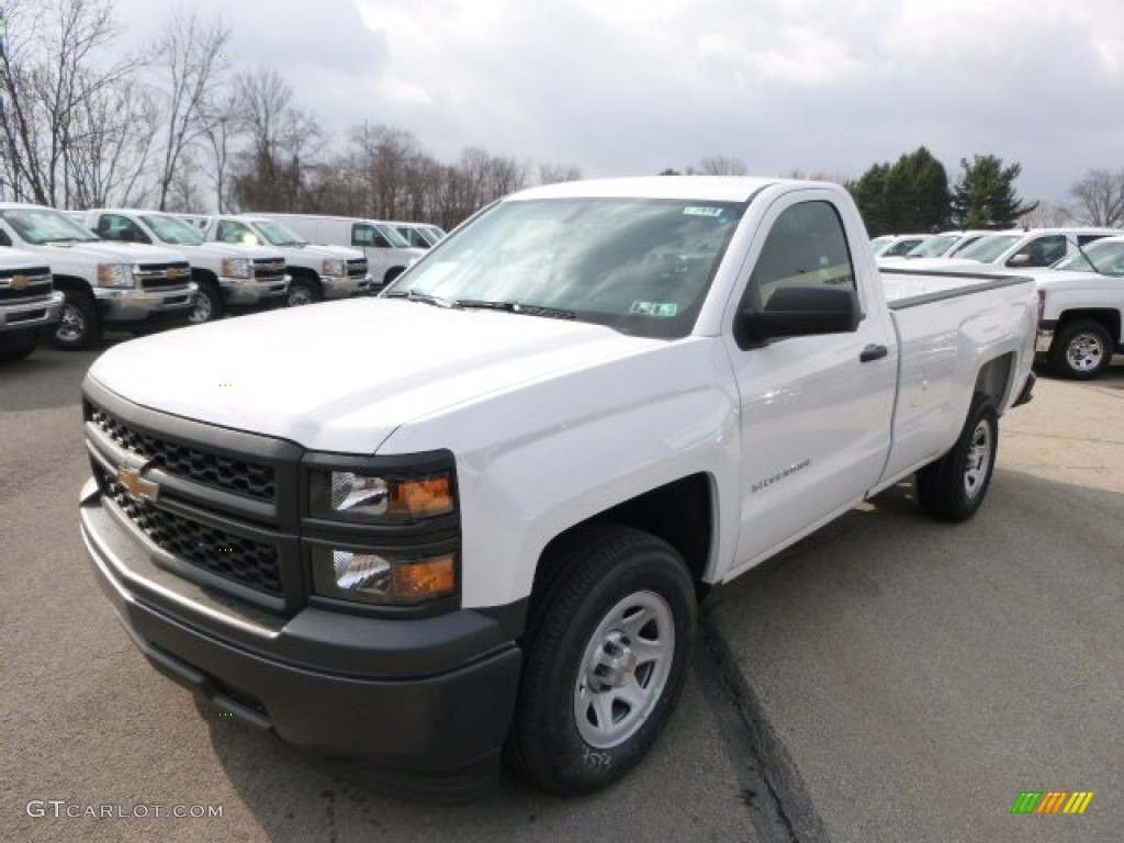 2014 Silverado 1500 WT Regular Cab - Summit White / Jet Black/Dark Ash photo #2