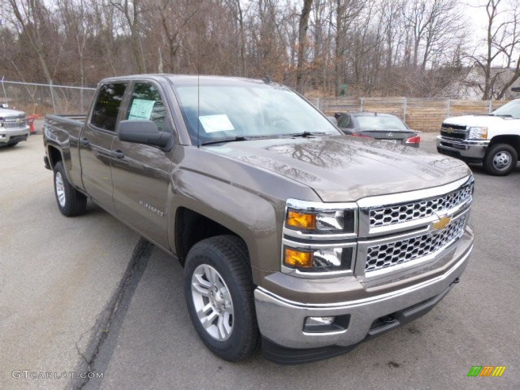 2014 Silverado 1500 LT Crew Cab 4x4 - Brownstone Metallic / Cocoa/Dune photo #4